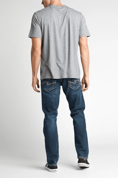 Eddie Relaxed Fit Tapered Leg Jeans - Fruit of the Vine