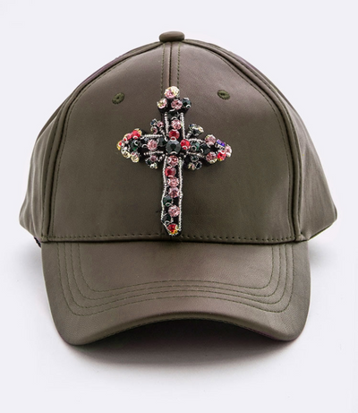 Rhinestone Cross Hats | Fruit of the Vine Boutique 