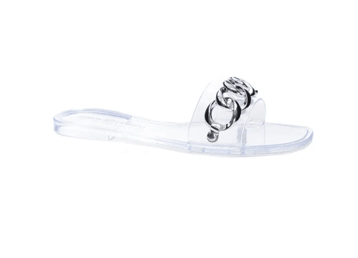 Midsummer Slide Sandal in Clear | Fruit of the Vine Boutique 