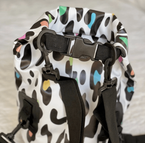 Water proof Dry Bag Backpack in Fun Leopard | Fruit of the Vine Boutique 