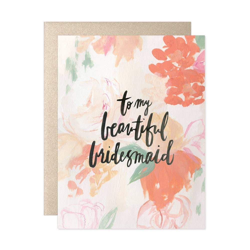 To My Beautiful Bridesmaid Card - Fruit of the Vine