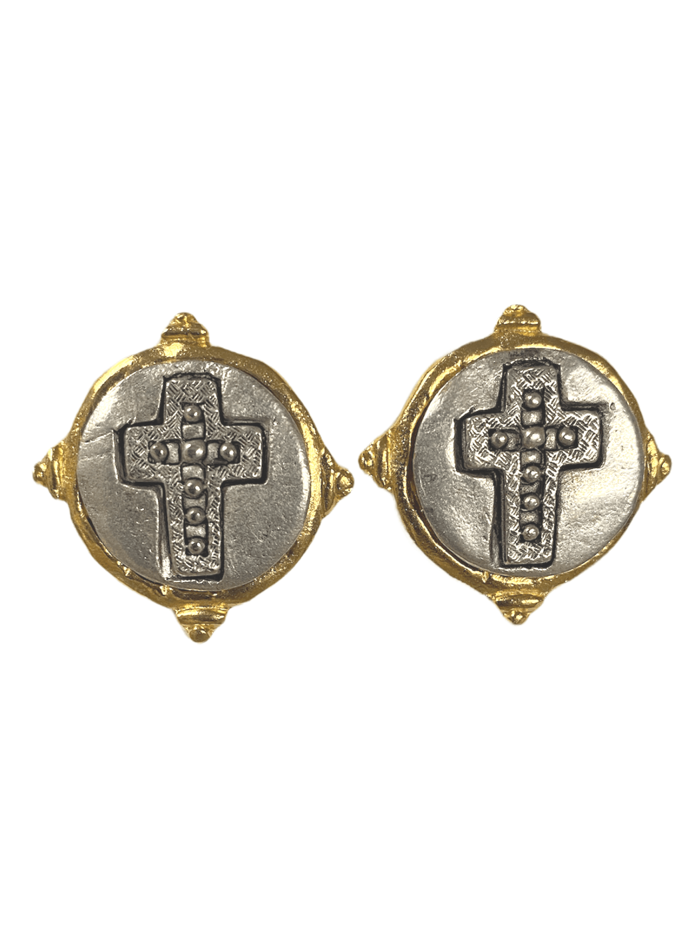 Susan shaw cross stud earrings.