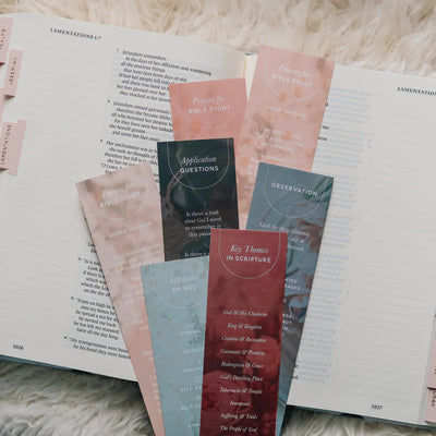 Bible study prompts bookmarks