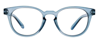 Front view of blue frame blue light glasses