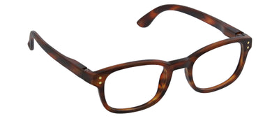 Dark tortoise rounded square frames