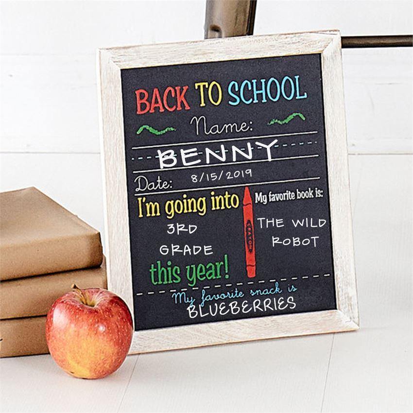 Back to School + Birthday Chalkboard | Fruit of the Vine Boutique 