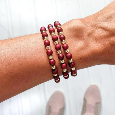 Acrylic Tube Bamboo & Heishi Shell Bracelets | Fruit of the Vine Boutique 