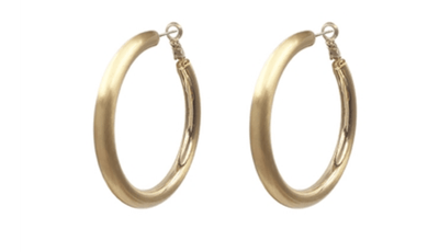 Kason Thick Matte Hoop Earrings | Fruit of the Vine Boutique 