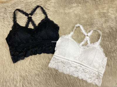 Criss-Cross Lace Bralettes | Fruit of the Vine Boutique 