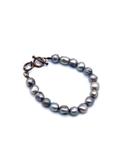 Gray Freshwater Pearl Bracelet | Fruit of the Vine Boutique 