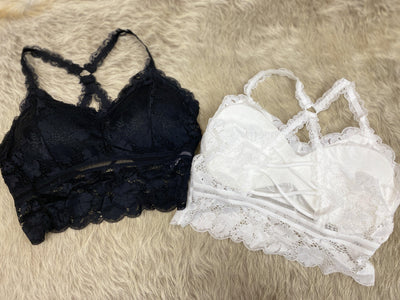 Criss-Cross Lace Bralettes | Fruit of the Vine Boutique 