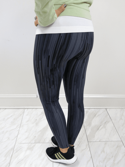 Mono B Midnight Stripe High Waisted Leggings back