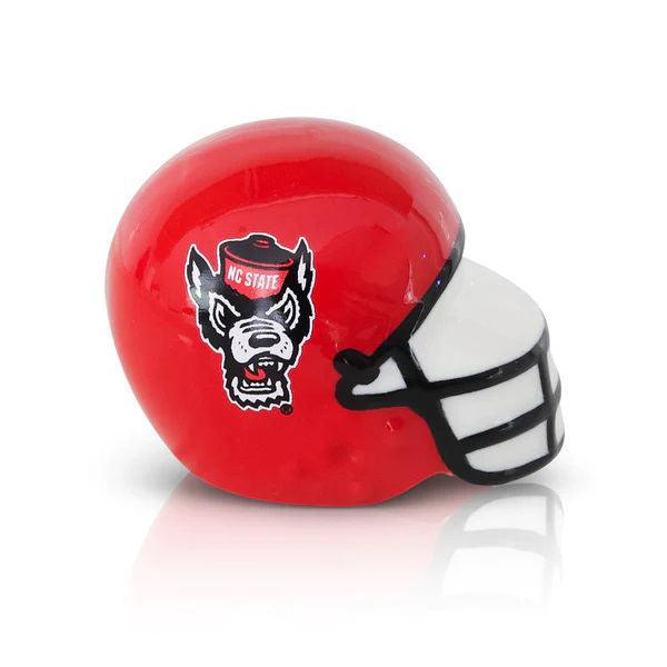 NC State football helmet mini by Nora Fleming