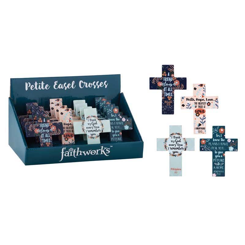 Small decorative crosses with scripture