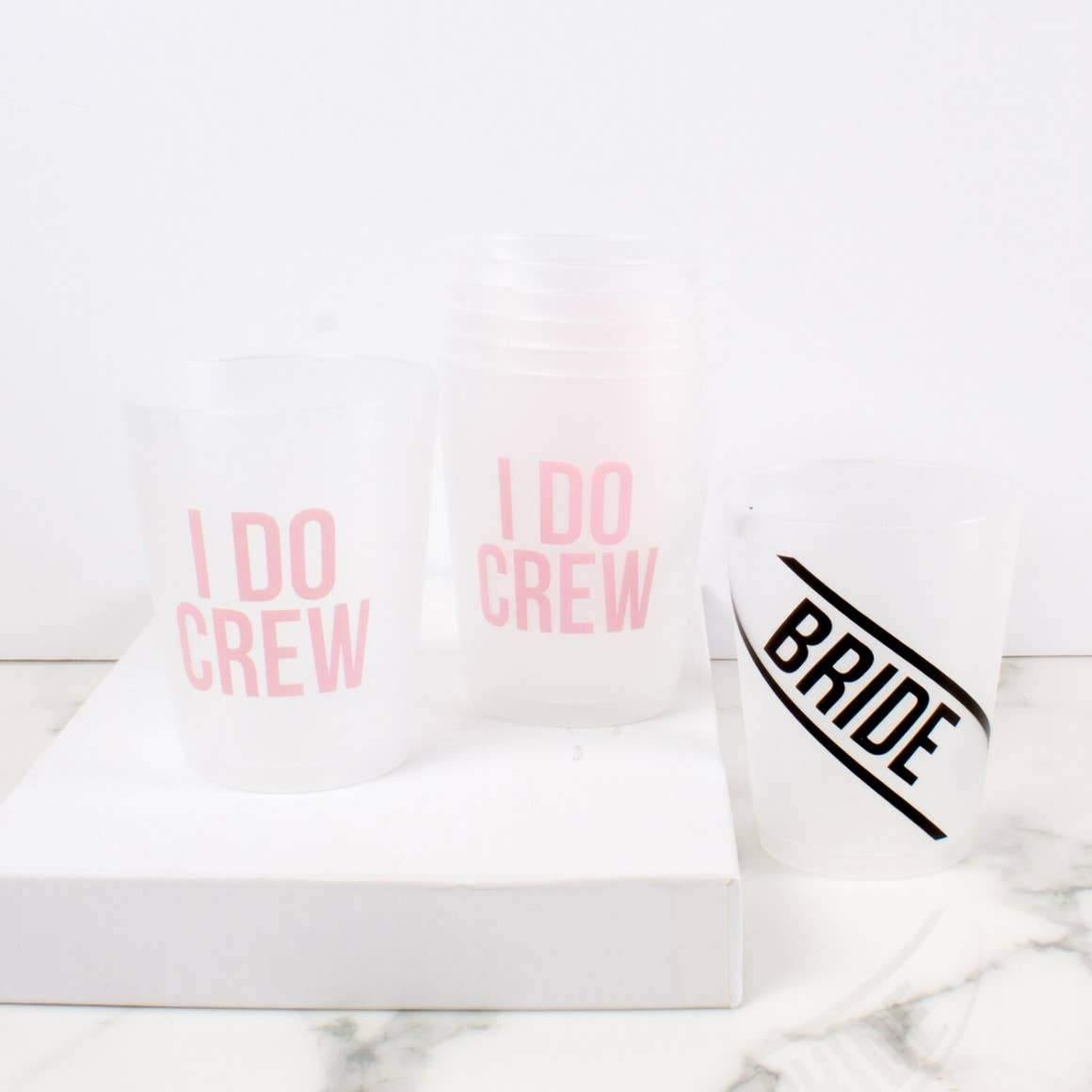 Bride and Crew Reusable Cup Set | Fruit of the Vine Boutique 