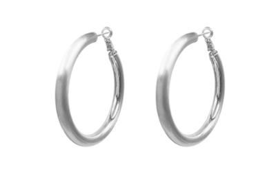 Kason Thick Matte Hoop Earrings | Fruit of the Vine Boutique 